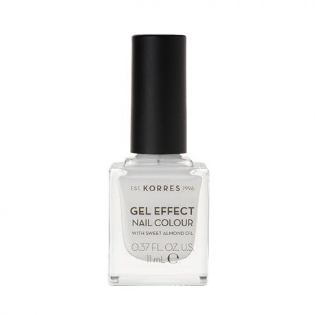 Korres Gel Effect Nail Colour No 1 Blanc White 11ml