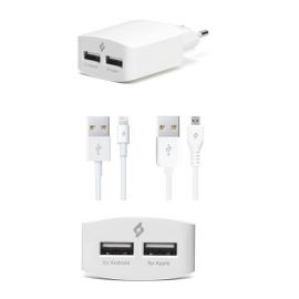 Ttec SpeedCharger Duo USB Travel Charger Apple-Adroid