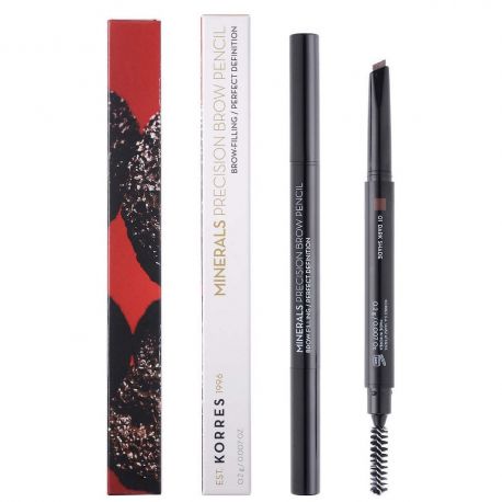 Korres Minerals Precision Brow Pencil 01 Dark Shade 2gr