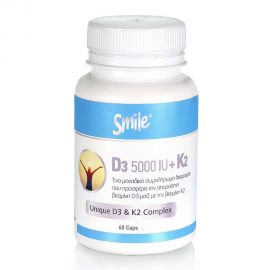 Smile D3 5000IU + K2 60 Caps