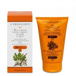 L Erbolario Crema solare SPF30 Αντιηλιακή Κρέμα με Καρότο για πο