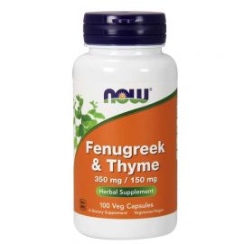 NOWFOODS Fenugreek & Thyme 350mg/150mg - 100 Vcaps