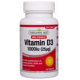 NATURES AID Vitamin D3 1000iu - 90 tabs