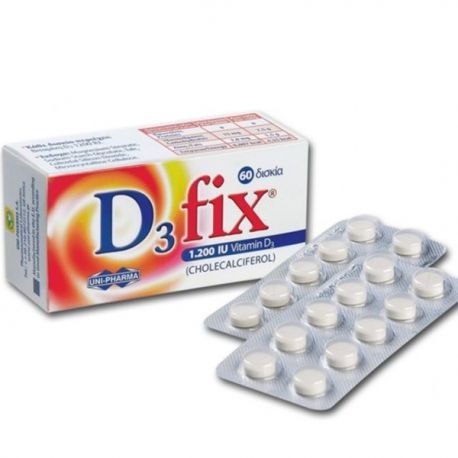 UNIPHARMA D3 FIX EXTRA 1200IU 60tabs