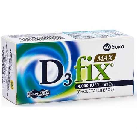 UNIPHARMA D3 FIX Max 4000IU 60tabs