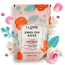 I LOVE SCENTS English Rose Bath Salts - 500g