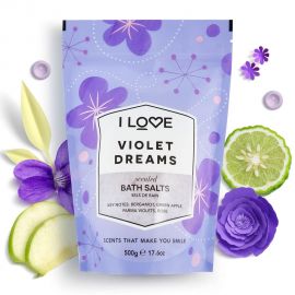 I LOVE SCENTS Violet Dreams Bath Salts - 500g