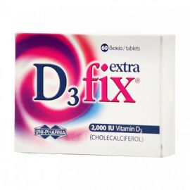 UNIPHARMA D3-FIX EXTRA TABL 2000 IU/TABL BTX60 TAB 60pcs