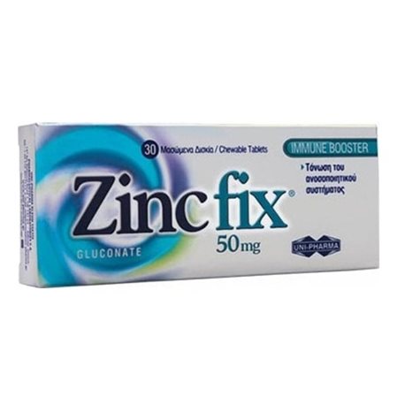 UNIPHARMA ZINC FIX [BTX30 TABLETS] 30caps