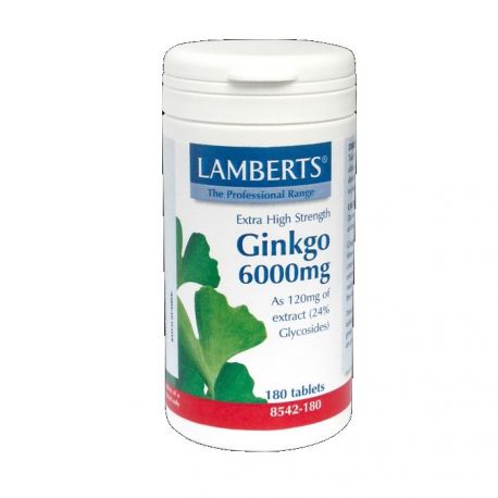 LAMBERTS GINKGO BILOBA 6000mg 30tabs