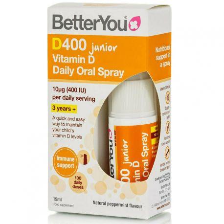 BetterYou DLuxJunior 400IU oral spray 15ml