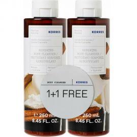 Korres Promo 1+1 ΑΦΡΟΛΟΥΤΡΟ ΒΑΝΙΛΙΑ/ΚΑΝΕΛΛΑ 250 ml+250ml