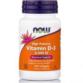 Now Foods Vitamin D-3 2000 IU 120 Softgels