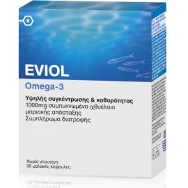 Eviol Omega 3 Ιχθυέλαιο 1000mg 30 μαλακές κάψουλες