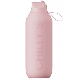 Chilly's Series 2 Sport Μπουκάλι Θερμός με Καλαμάκι Blush Pink Ροζ 500ml