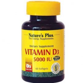 Nature s Plus Vitamin D3 5000 IU 60 caps