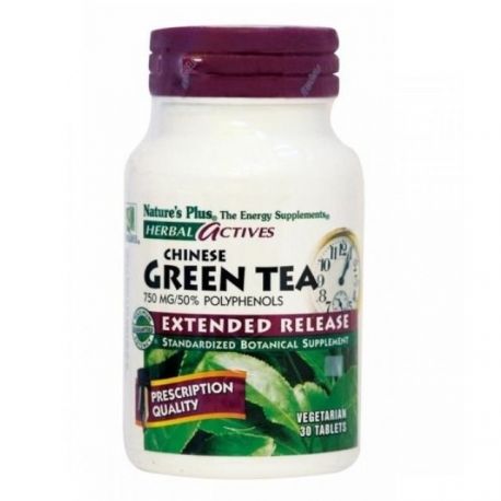 Nature's Plus Green Tea 750mg extended release 30 tabs