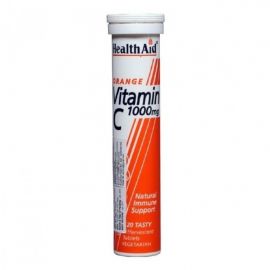 HEALTH AID Vitamin C 1000mg 20 Αναβράζουσες Ταμπλέτες ΠΟΡΤΟΚΑΛ