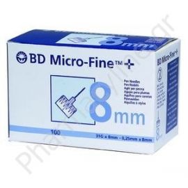 BD Micro-Fine Αιχμές για Πένα 31 G x 8mm