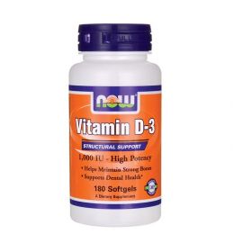 Nowfoods VITAMIN D-3 1000IU 180 S.GELS