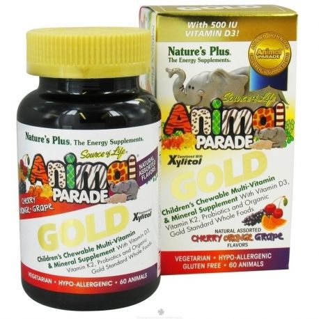 Nature's Plus Animal Parade Gold Assorted 60 tabs