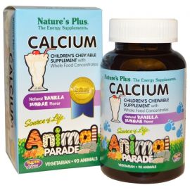 Nature s Plus Animal Parade Calcium Chewable 90 tabs