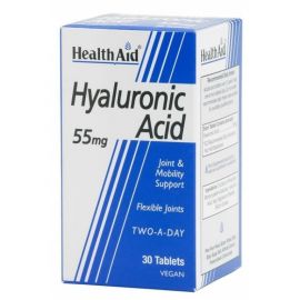 Health Aid HYALURONIC ACID 55mg 30 vetabs